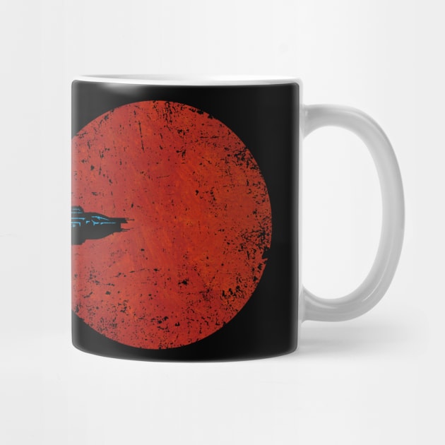 Flight over Mars by kg07_shirts